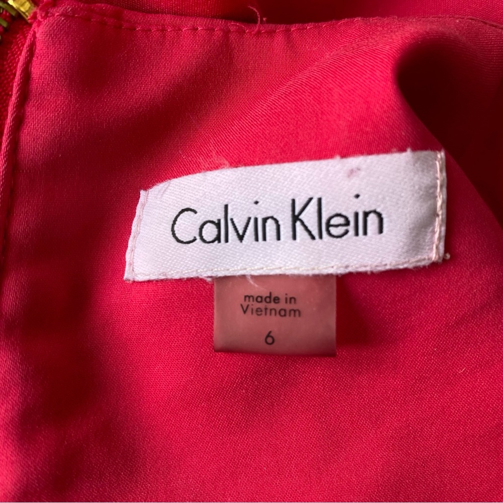 Calvin Klein Hot Pink Sleeveless Sheath Dress - Picture 8 of 9